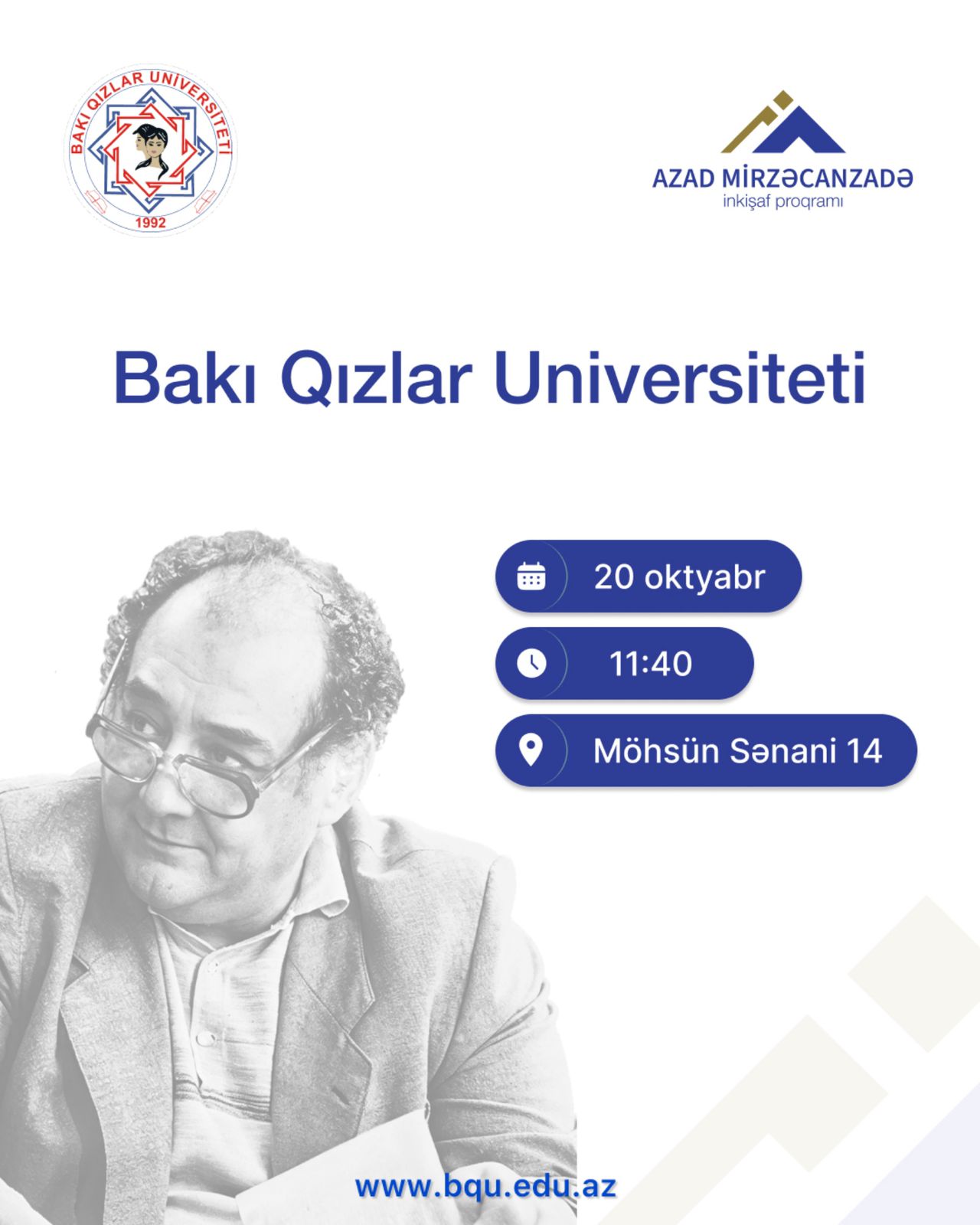 Bakı Qızlar Universitetində Azad Mirzəcanzadə İnkişaf Proqramı