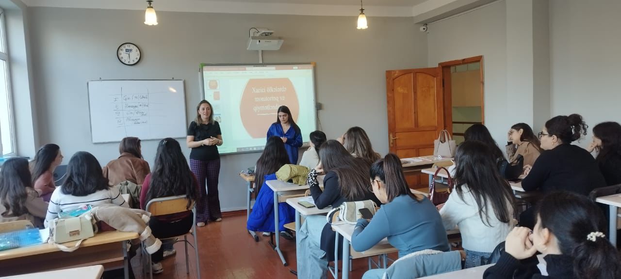 Magistratura tələbələrinin “Beynəlxalq qiymətləndirmə” mövzusunda layihə təqdimatı keçirilib