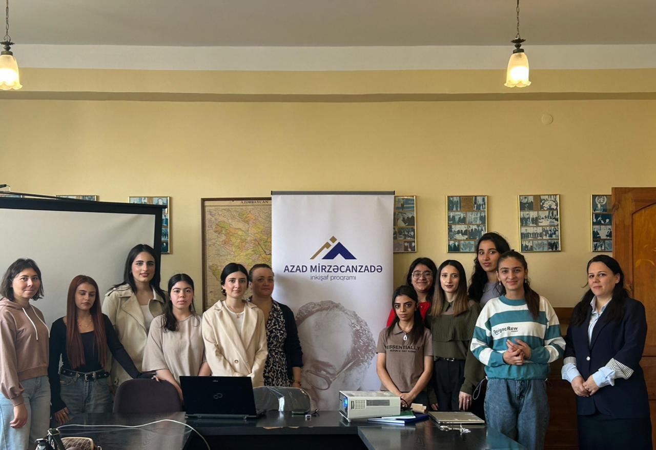 Bakı Qızlar Universitetində Azad Mirzəcanzadə İnkişaf Proqramı haqqında məlumat sessiyası keçirildi