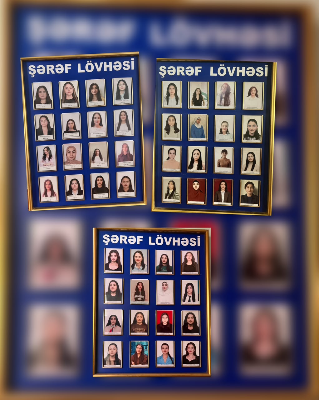 Şərəf lövhəsində iz qoyan tələbələrimiz